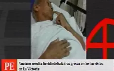 La Victoria: anciano resultó herido de bala tras gresca entre barristas - Noticias de barristas