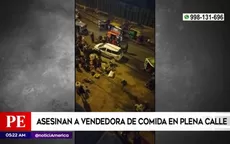 La Victoria: asesinan a vendedora de comida en la av. Riva Agüero - Noticias de asesinan