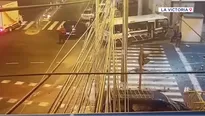 Accidente de tránsito en La Victoria. Foto y video: Canal N