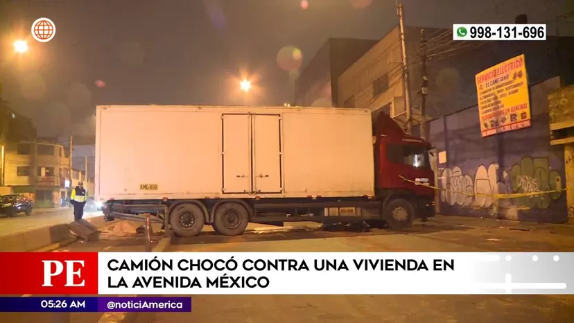 La Victoria: Camión chocó contra vivienda en la avenida México