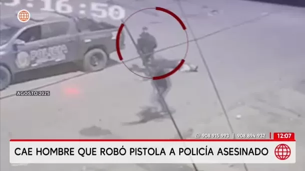 Capturan a hombre que robó arma a policía asesinado en La Victoria. Foto: América Noticias