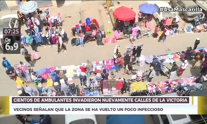 La Victoria: Cientos de ambulantes invadieron nuevamente las calles