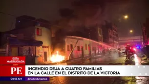 Incendio en La Victoria. América Noticias