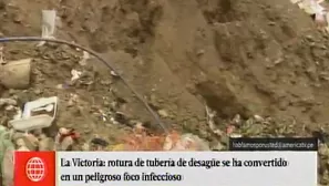 Vecinos denuncian rotura de tuberías por obras. Foto: captura de TV