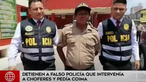 El sujeto fue conducido a la comisaría. Foto-Video: América Noticias