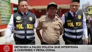 El sujeto fue conducido a la comisaría. Foto-Video: América Noticias