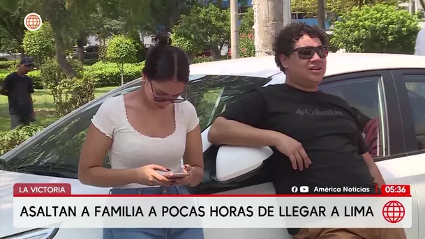 Familia piurana sufrió violento asalto y robo de su vehículo en La Victoria. Foto: América Noticias