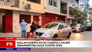 Hallan muerta a mujer desaparecida en La Victoria. Foto y video: América Noticias