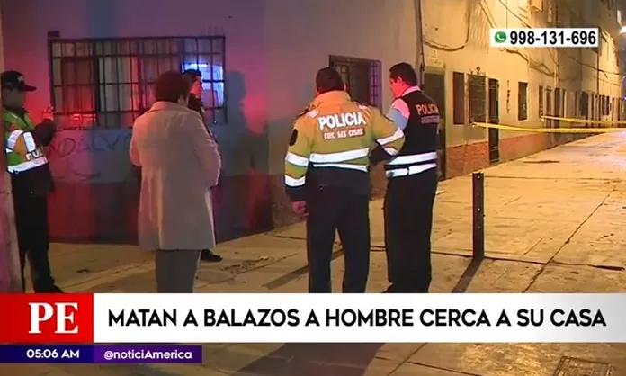 La Victoria: Hombre fue asesinado a balazos cerca de su casa