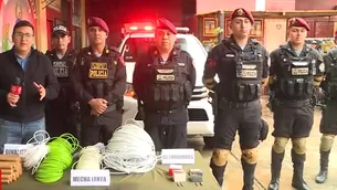 El coronel Manuel Vidarte, jefe de la División de Emergencia, explicó sobre la incautación del material explosivo. / Video: América Noticias