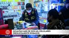 La Victoria: Incautan más de 2 mil celulares presuntamente robados