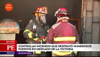 Incendio en La Victoria. América Noticias 