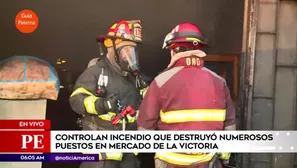 Incendio en La Victoria. América Noticias 