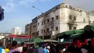 La Victoria: un incendio se registró en zona de La Parada