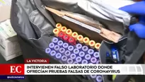 Intervienen laboratorio falso en La Victoria.