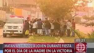 Joven asesinado en La Victoria.