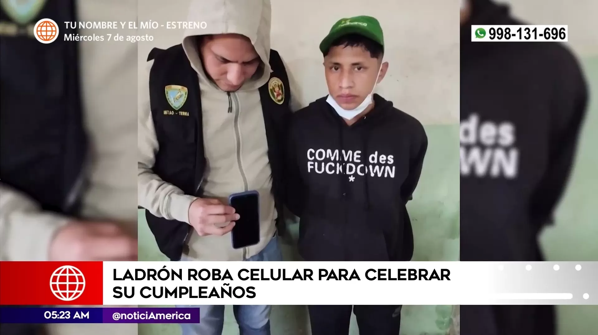 Ladrón robó celular para celebrar cumpleaños. Foto: América Noticias