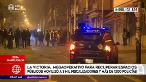 Operativo en La Victoria. Foto: América Noticias