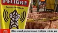 La Victoria: rechazan instalación de antena de telefonía en puerta de colegio