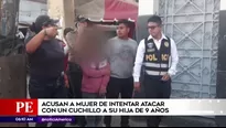 Mujer intentó agredir a niña con un cuchillo. América Noticias