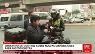 La Victoria: Multan a motociclistas por no tener la placa visible
