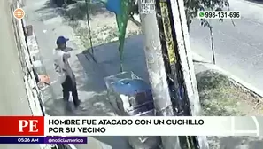 Ataque con cuchillo en La Victoria. Foto y video: América Noticias