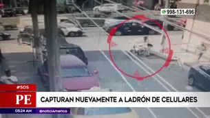 Policía capturó a ladrón en La Victoria. América Noticias