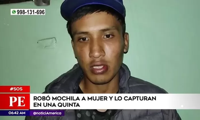 La Victoria Policía Capturó A Sujeto Que Robó Mochila A Una Mujer América Noticias 8181