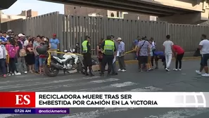 Mujer fue atropellada en La Victoria.