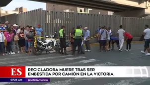 Mujer fue atropellada en La Victoria.