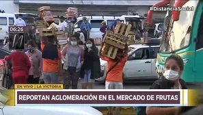 Aglomeración en el Mercado de Frutas. Canal N