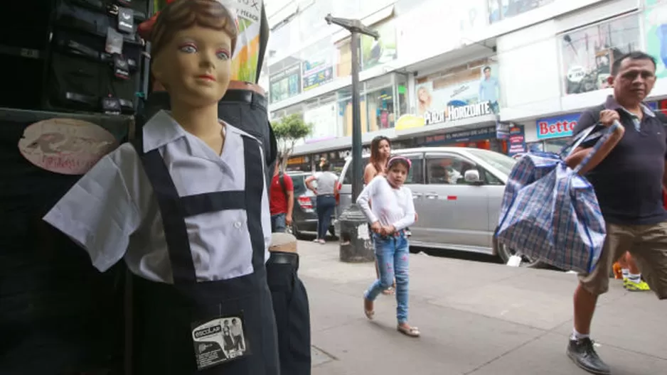 Suspenden clases en Gamarra. Foto: Andina