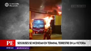 Incendio en La Victoria. América Noticias