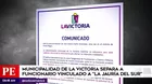 La Victoria: Separan a funcionario municipal vinculado a La Jauría del Sur