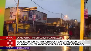 Avenida Aviación continúa cerrada. América Noticias