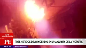 Incendio en La Victoria.