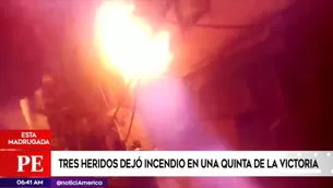 Incendio en La Victoria.