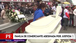 El cuerpo de la comerciante fue llevado hasta el lugar donde todos los días trabajaba en Gamarra.