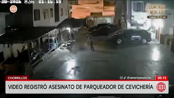 Video registró asesinato de parqueador de cevichería en Chorrillos. Foto: América Noticias