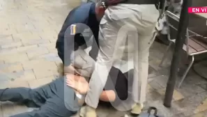 Preciso momento en que fue capturado Miguel Rodríguez, alias ‘Cuchillo’, en Medellín. La Policía Nacional de Colombia lo detuvo en un área comercial. Video: Canal N
