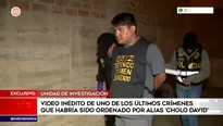 Video inédito de uno de los últimos crímenes que habría sido ordenado por alias Cholo David. Foto y video: Unidad de investigación