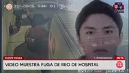 Video muestra fuga de reo de hospital en Puente Piedra