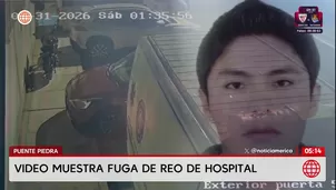 Video muestra fuga de reo de hospital en Puente Piedra. Foto y video: América Noticias
