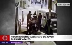 Video registró asesinato de joven durante asalto en Los Olivos - Noticias de asalto