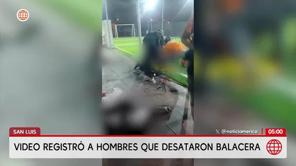 Video registró a hombres que desataron balacera en San Luis. Foto: América Noticias