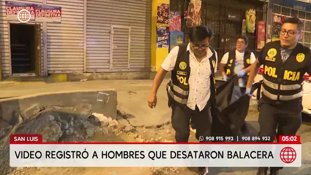 Video registró a hombres que desataron balacera en San Luis. Foto: América Noticias