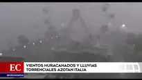 Lluvias en Italia. América Noticias