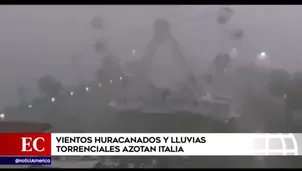 Lluvias en Italia. América Noticias