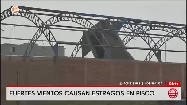 Vientos Paracas causan daños y caídas de techos en Pisco/ América Noticias Vientos Paracas causan daños y caídas de techos en Pisco/ América Noticias