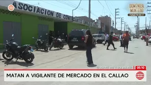 Vigilante es asesinado en mercado del Callao. Foto y video: América Noticias